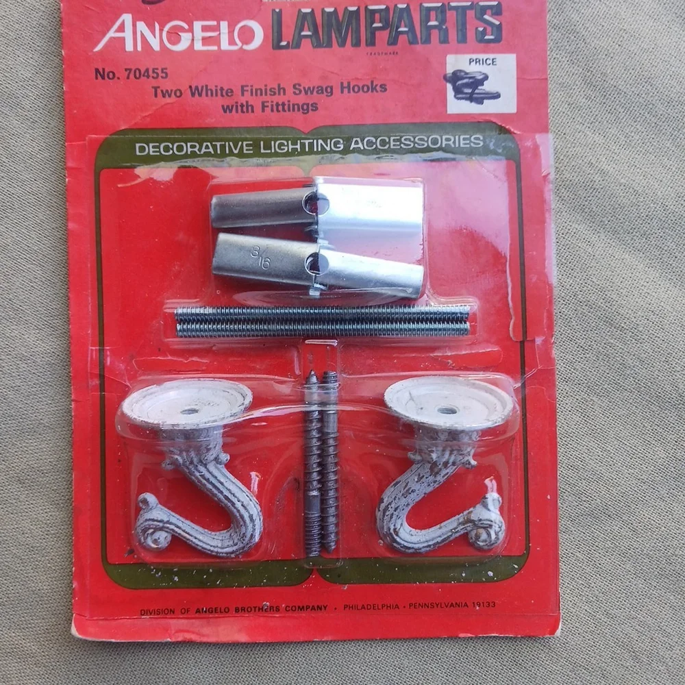 Angelo Lamparts Vintage Swag Hooks Ceiling Mounting Hardware